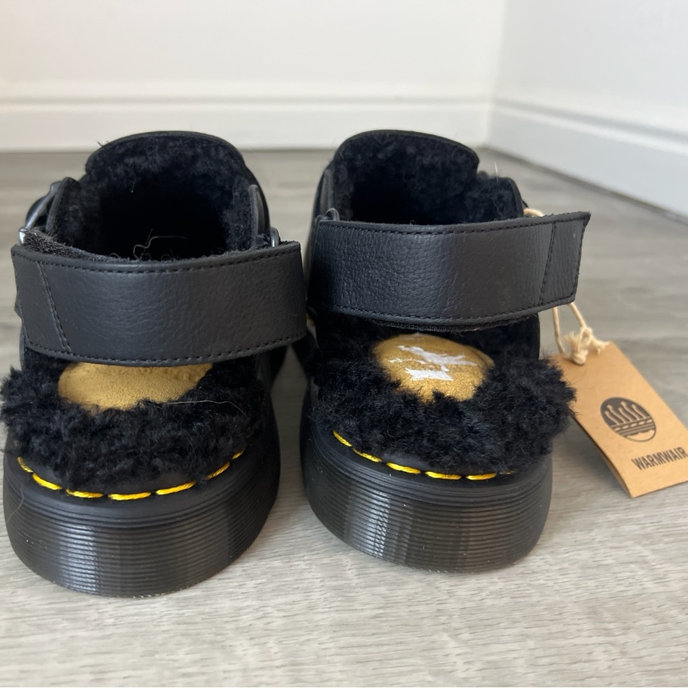 Dr. Martens Jorge II Faux Fur Mule, Black, UK6/EU39/US7M-8L (Unisex) - Picture 2 of 9